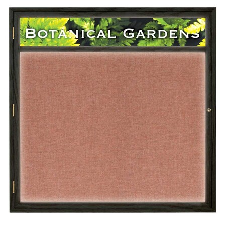 United Visual Products Open Faced Traditional Corkboard, 36x24" UV641A-WHITE-DRKSPR